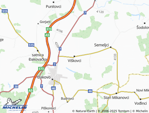 MICHELIN Viškovci map - ViaMichelin