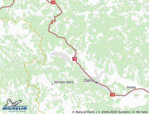 Mappa MICHELIN Izvoru Ampoiului - ViaMichelin