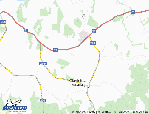 Carte MICHELIN Kosara - ViaMichelin