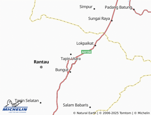 MICHELIN Rantau Kiwa map - ViaMichelin