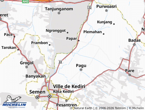 Carte MICHELIN Kwaron - ViaMichelin
