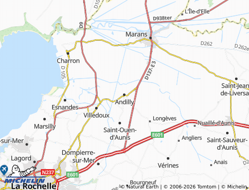 Mapa MICHELIN Andilly - ViaMichelin