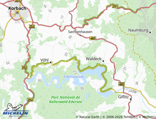 Mapa MICHELIN Nieder-Werbe - ViaMichelin