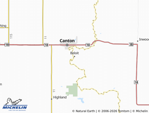 Mapa MICHELIN Beloit - ViaMichelin