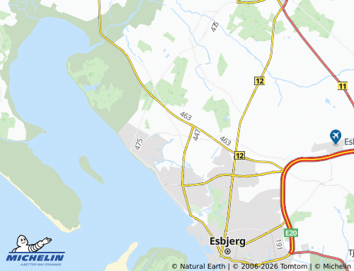 MICHELIN Guldager map - ViaMichelin