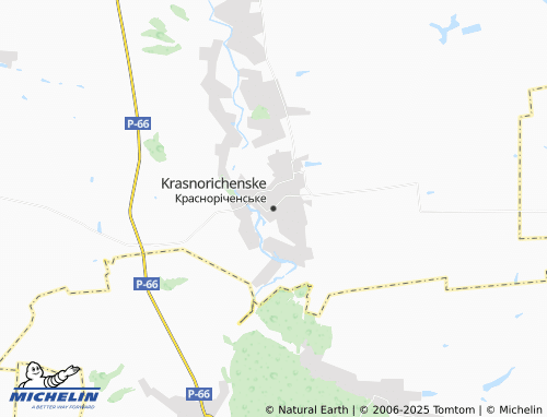 MICHELIN Krasnorichenske map - ViaMichelin