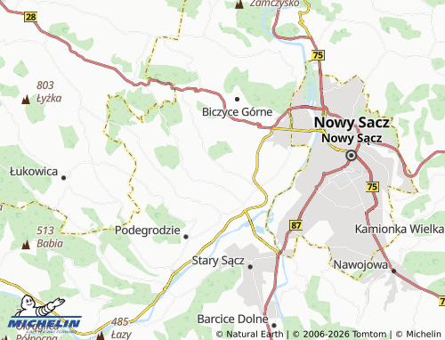MICHELIN Chochorowice map - ViaMichelin