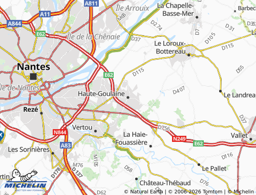 Mapa MICHELIN Haute-Goulaine - ViaMichelin