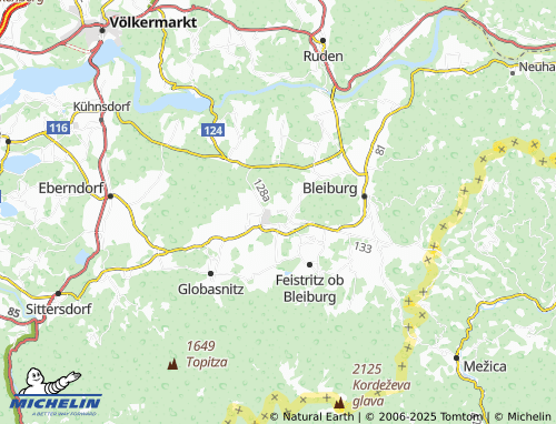 MICHELIN Tscherberg map - ViaMichelin