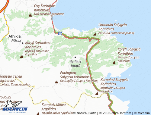 MICHELIN Sofiko map - ViaMichelin