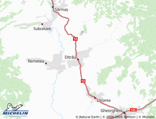 Mappa MICHELIN Ditrău - ViaMichelin