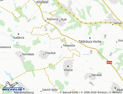 Mappa MICHELIN Teleșeuca - ViaMichelin