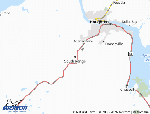Mapa MICHELIN South Range - ViaMichelin