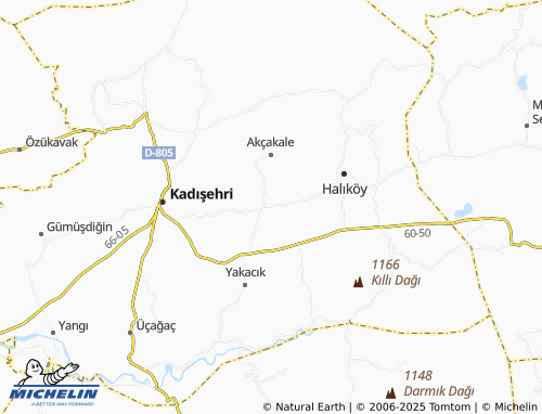 MICHELIN Yoncalık map - ViaMichelin