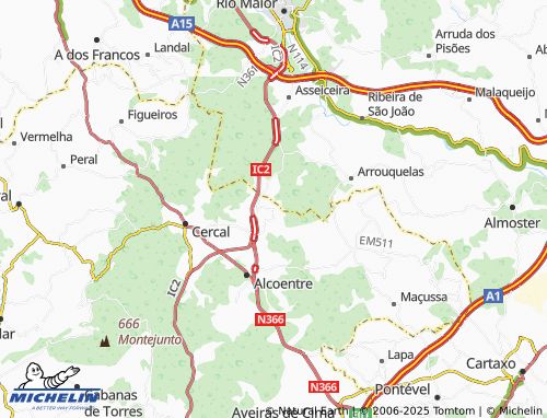 MICHELIN Quebradas map - ViaMichelin