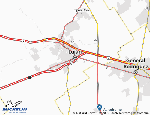 MICHELIN-Landkarte Luján - ViaMichelin