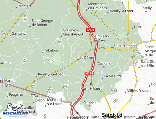 MICHELIN Le Dézert map - ViaMichelin