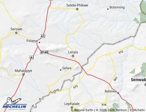MICHELIN-Landkarte Palapye - ViaMichelin