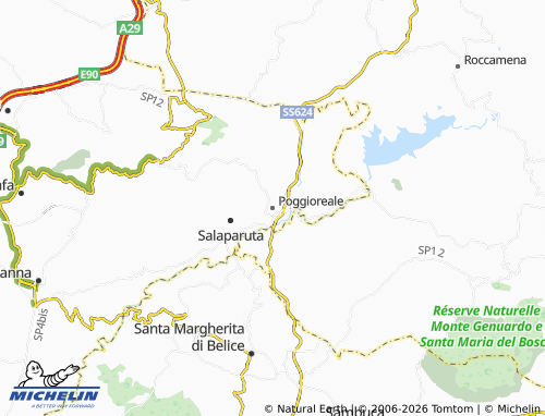 MICHELIN Poggioreale map - ViaMichelin