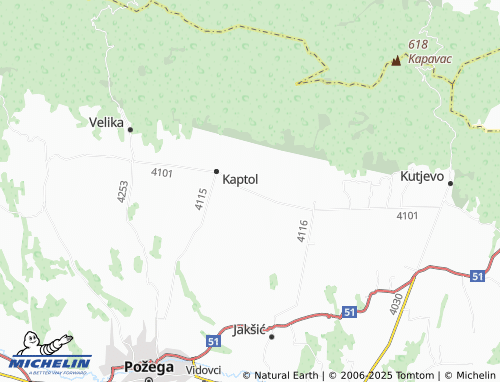 MICHELIN Novi Bešinci map - ViaMichelin