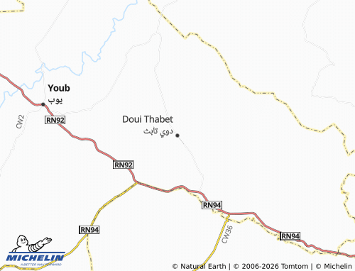 MICHELIN Dawi Tabath map - ViaMichelin