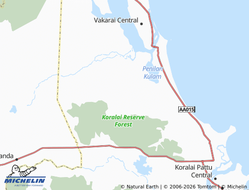 MICHELIN-Landkarte Mathurankerni - ViaMichelin