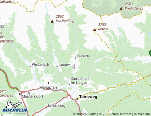 Mapa MICHELIN Lessach - ViaMichelin