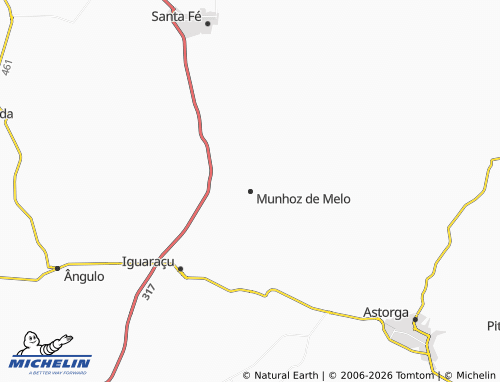 Mappa MICHELIN Munhoz de Melo - ViaMichelin