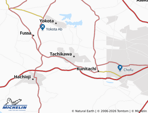 Kaart MICHELIN Tachikawa - ViaMichelin