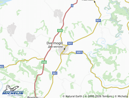 Mapa MICHELIN Dve mogili - ViaMichelin