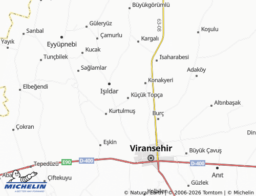 MICHELIN Küçük Topça map - ViaMichelin