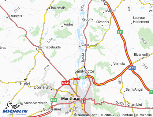 MICHELIN Crozardais map - ViaMichelin
