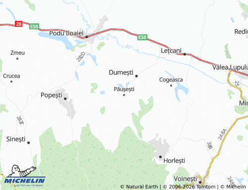 Mappa MICHELIN Păușești - ViaMichelin