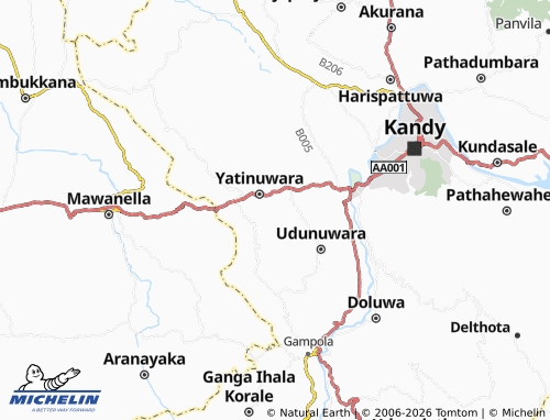MICHELIN Kiriwavula West map - ViaMichelin