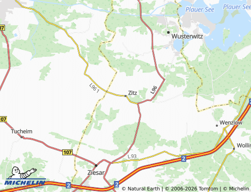MICHELIN Zitz map - ViaMichelin