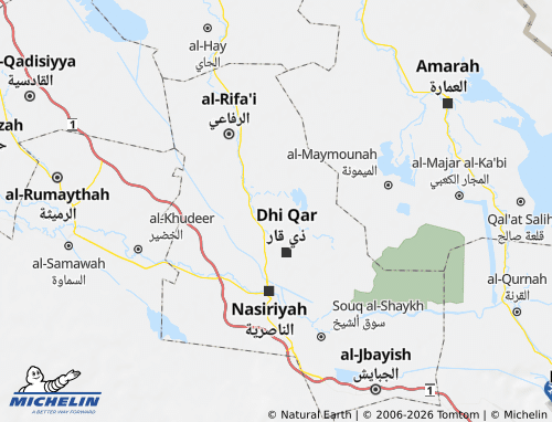 MICHELIN Al Shatra map - ViaMichelin