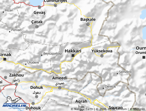 Mapa MICHELIN Hakkari - ViaMichelin