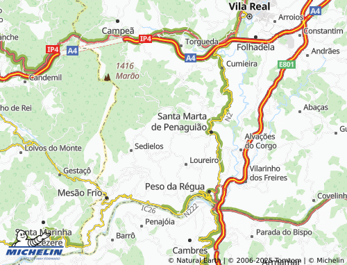 MICHELIN Medrões map - ViaMichelin