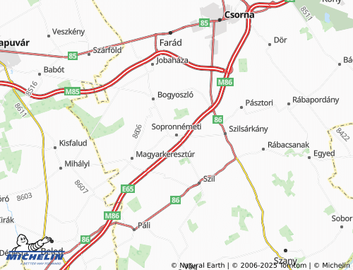 Mappa MICHELIN Sopronnémeti - ViaMichelin
