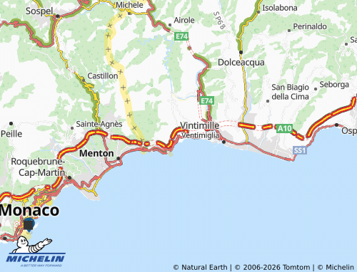 MICHELIN Latte map - ViaMichelin