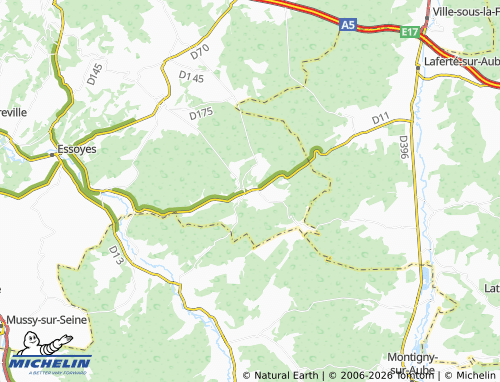 Carte MICHELIN Cunfin - ViaMichelin