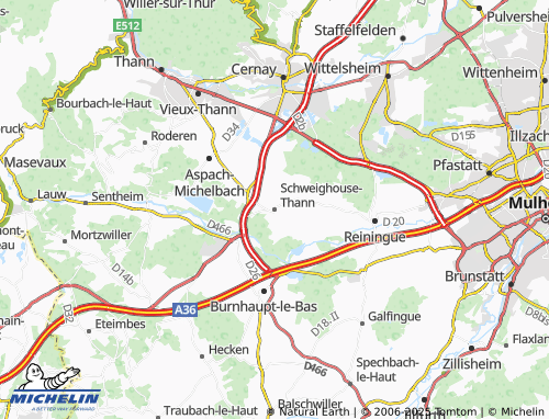 Mappa MICHELIN Schweighouse-Thann - ViaMichelin