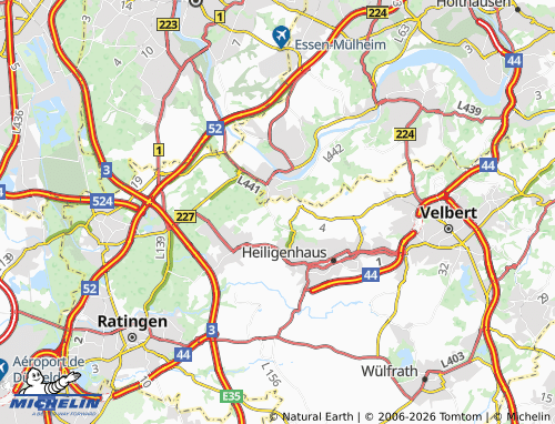 MICHELIN Benneken map - ViaMichelin