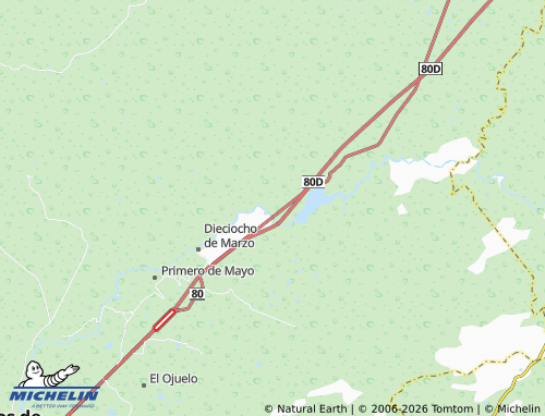 Mappa MICHELIN San Miguel del Cuarenta - ViaMichelin