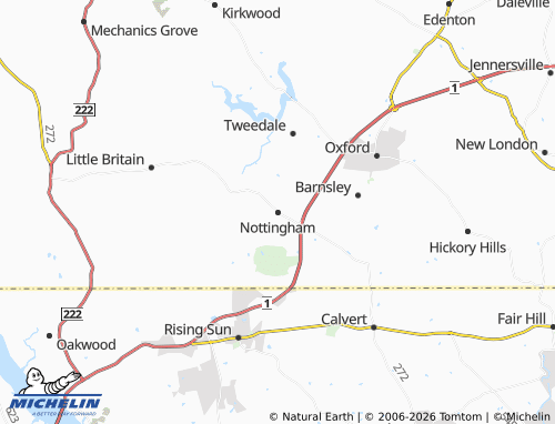 Mappa MICHELIN Nottingham - ViaMichelin