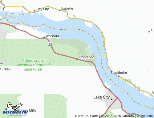 Mapa MICHELIN Frontenac - ViaMichelin