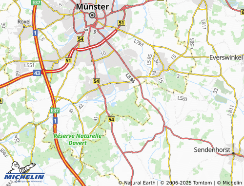 MICHELIN Lütke Wentrup map - ViaMichelin