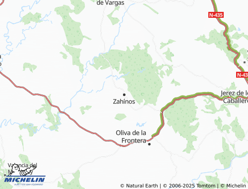 MICHELIN Zahínos map - ViaMichelin