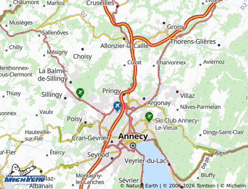 Carte MICHELIN Pringy - ViaMichelin