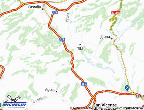 MICHELIN Cruz del Maigmó map - ViaMichelin